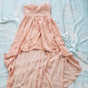 Woman Formal Salmon Dress